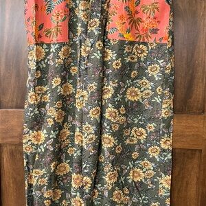 NATURAL LIFE Floral Wide Leg Pants - Multicolor